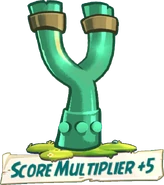 Score Multipiler +5 - Emerald Slingshot