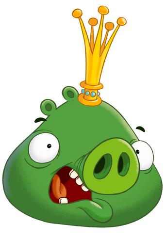 angry birds king pig plush