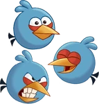 The Blues in the updated Angry Birds Toons Style.