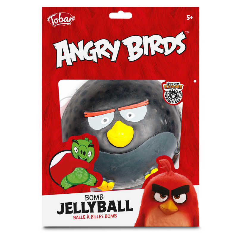 Official Angry Birds Jelly ball Soft Squidgy Fun Toy Squeezy Stress 