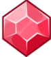 Red Hexagonal Gem