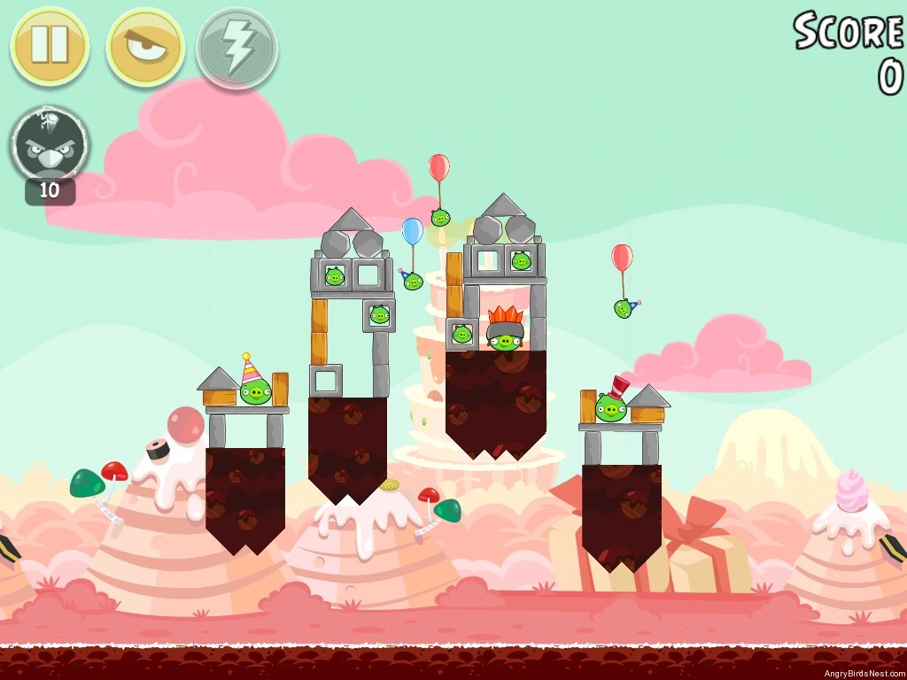 Angry Birds Birdday Party Cake 7 Level 4 Walkthrough 3 Star - YouTube