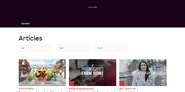 Страница со статьями Rovio в 2020 году