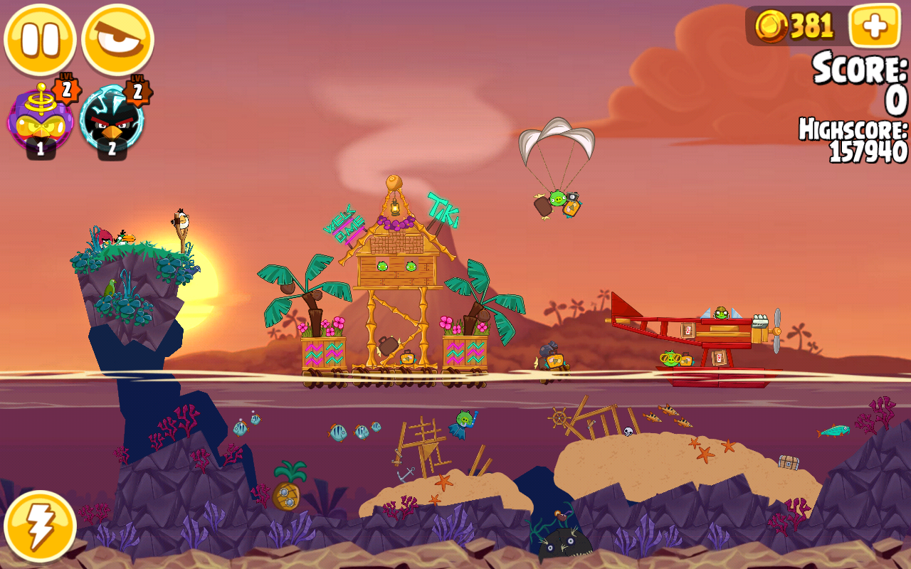 Уровни Tropigal Paradise | Angry Birds Wiki | Fandom