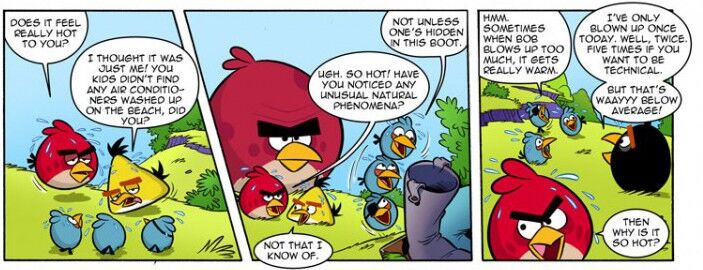 Angry Birds Facts • It's almost over on X: Fact #2683: In the Angry Birds  Comics #3 story Static Cling, Bubbles communicates in meeps and question  marks, whereas elsewhere in the