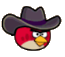 Chapéu de Cowboy Red (traje Angry Birds Seasons)