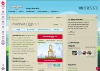 An example of a level page on the Angry Birds Wiki.