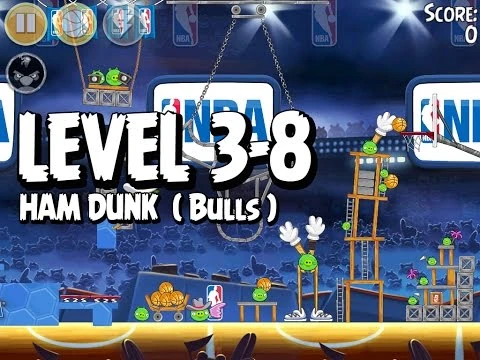 Angry_Birds_Seasons_Ham_Dunk_3-8_-Bulls-_Walkthrough_3_Star