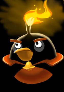 angry birds space fire bomb bird