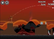 Red on the slingshot