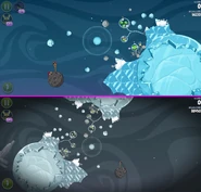 In level M2-2, the planet and all of its structures from the base level now have a duplicate above.