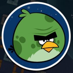 angry birds space green bird