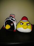 MLB Baseball Cincinnati Reds Plush Angry Birds Black Yellow 5 inch