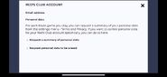 Account Menu