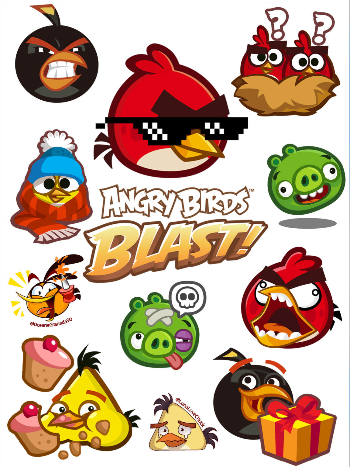 Angry Birds Blast Stickers | Angry Birds Wiki | Fandom