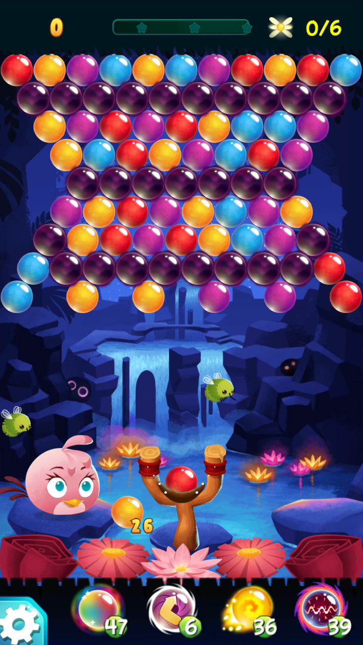 Angry Birds Stella POP Bubble Shooter Level 123 - Walkthrough, No Boosters  