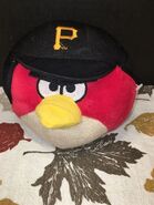 VGUC- 6 inch Pirates Baseball Angry Birds Plush Red Bird