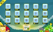 Меню выбора уровней в Android версии Angry Birds Lite