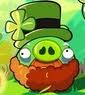 A Moustache Pig dressed as a Leprechaun in Go Green, Get Lucky