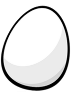 One of the eggs.