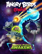 In the cover of Hektor Porko Awakens, featuring his UFO