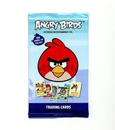 Na saszetce kart Angry Birds trading cards