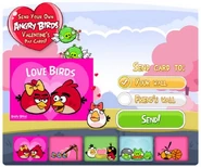 Angry Birds Facebook Valentines Day Card