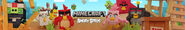 Angry Birds Gaming Minecraft Banner
