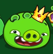 Minion King.png (80 КБ) Миньон с короной на новом экране проигрыша в Angry Birds Friends