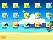 The level select menu