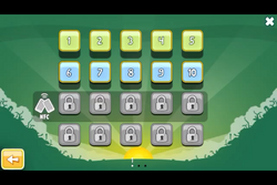 Level selection menu