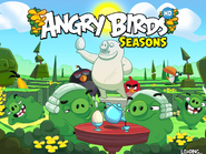 Экран загрузки Angry Birds Seasons (Мария-Свинтуанетта)