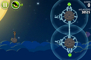 Example of a level with the Space Eagle Eye (look on top left)