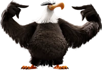 Ethan "Mighty" Eagle, from The Angry Birds Movie.