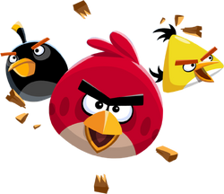 angry birds background without birds