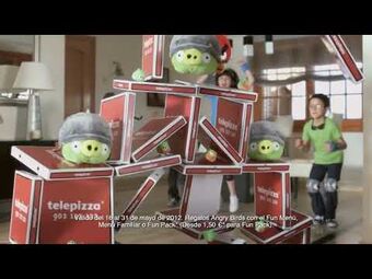 Angry birds on sale telepizza plush