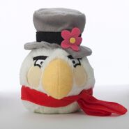 White Bird in Hat and Scarf