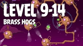 Angry Birds Space Brass Hogs 9-14 Walkthrough 3 Star