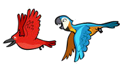 PNG of the large caged birds.