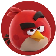 Red icon, used on merchandise, like Pop sockets.