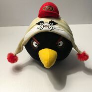 6 inch Arizona Diamondbacks MLB Baseball Angry Birds Plush Stuffed Black Bird Toy
