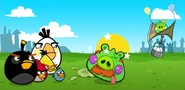 The birds defeat Foreman Pig (Chrome)