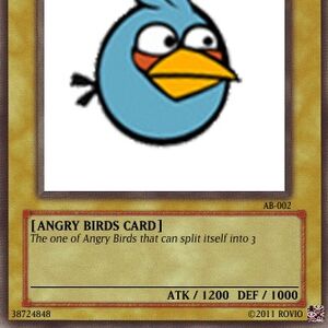 Angry birds blue bird plush top
