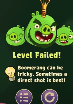 Level Failed Angry Birds Wiki Fandom