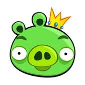 An early design of King Pig from the original Angry Birds.[16] (2009)