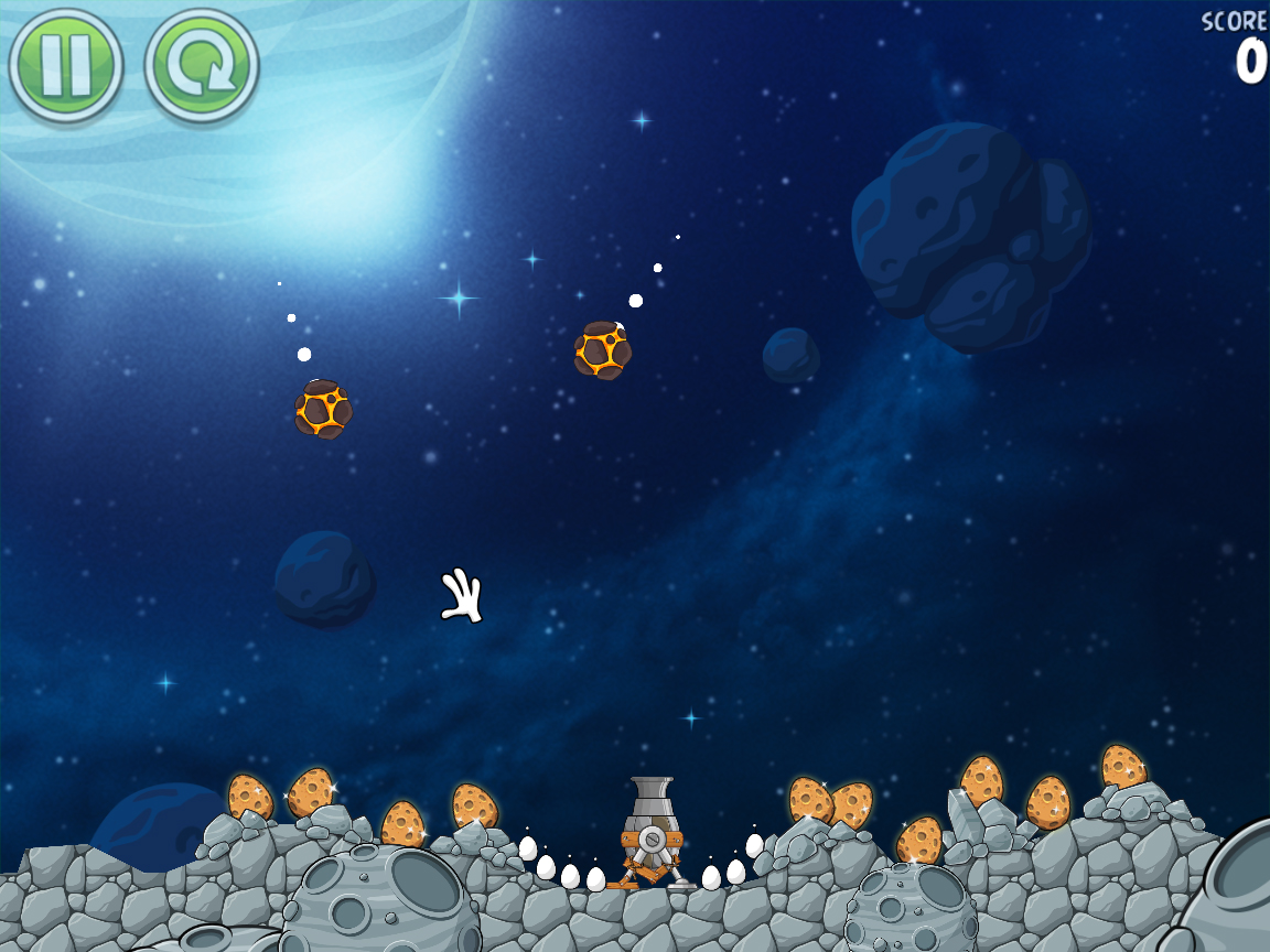 angry bird space background