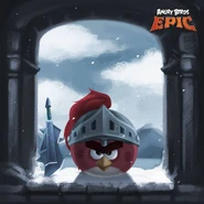 Plakat z Redem na Klasie Knight