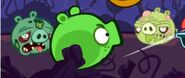 Ross with two Zombie Pigs in Bad Piggies.