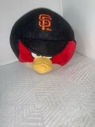 Angry Birds San Fransisco Giants Plush 5 inch Baseball red bird Genuine Merchandise