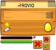 Rovio Account sign in screen sprites